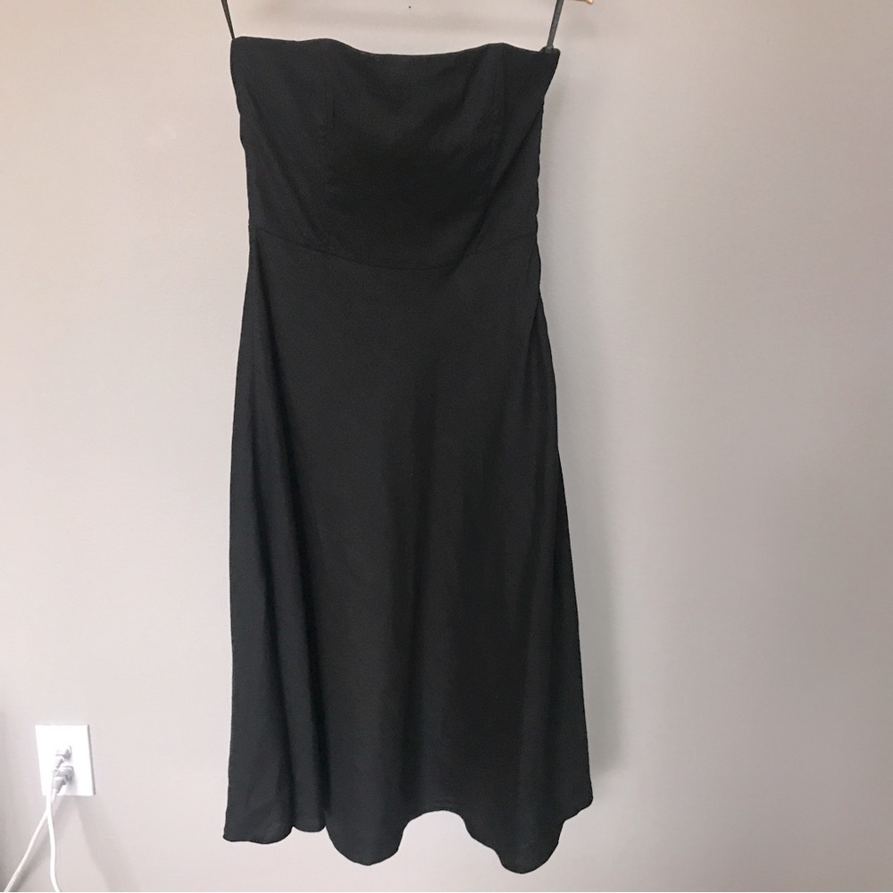 NWOT Banana Republic Strapless Linen Dress